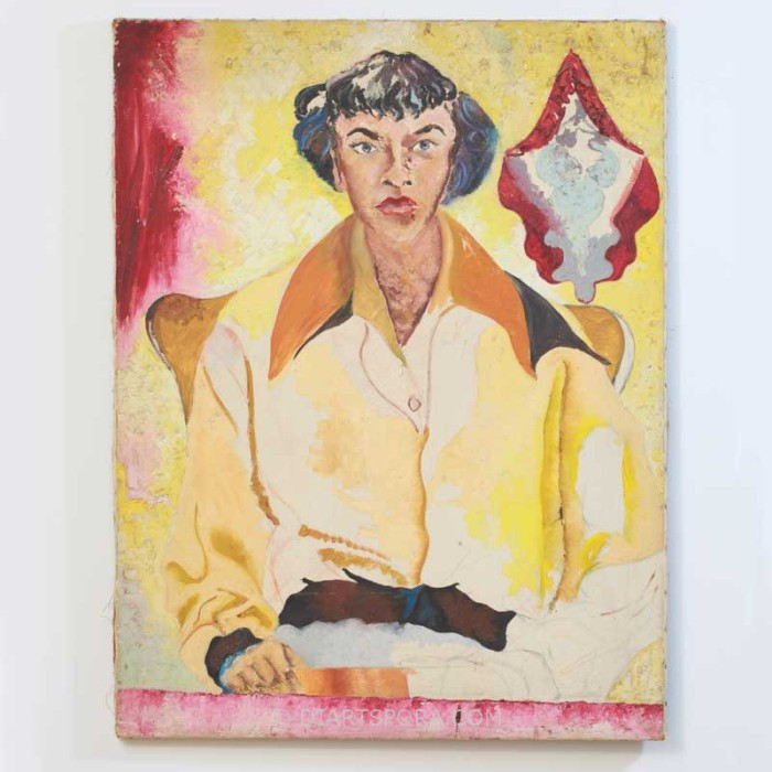 Seated Yellow Woman by R.L. Gaines