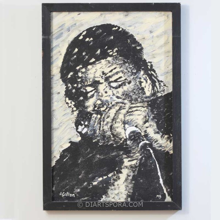 Harmonica Player James Cotton, signed M.S.