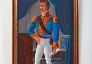 Blue General Portrait by St. Louis Blaise